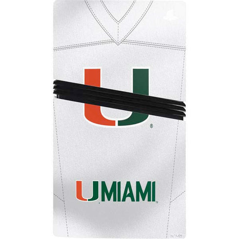 University of Miami White Jersey PS5 Pro Bundle Skin